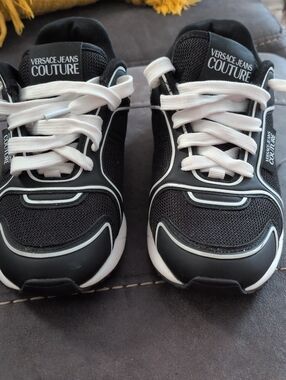Versace Jeans Collection Men's Black & White Sneakers